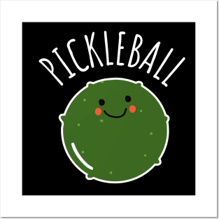 Pickleball Funny Pickle In A Shape Of A Ball Posters and Art